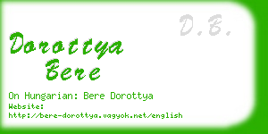 dorottya bere business card